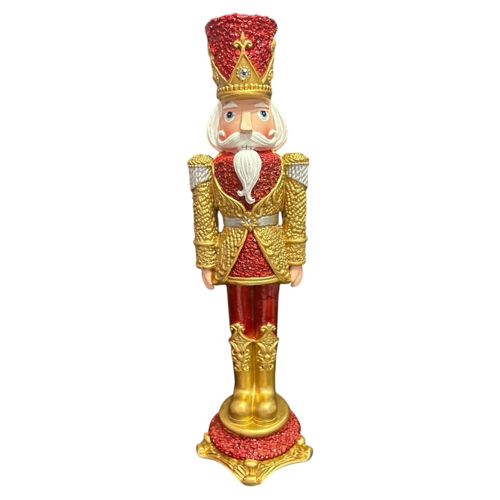 Regency International Diamond Opulent Nutcracker Figurine, 13”, Resin